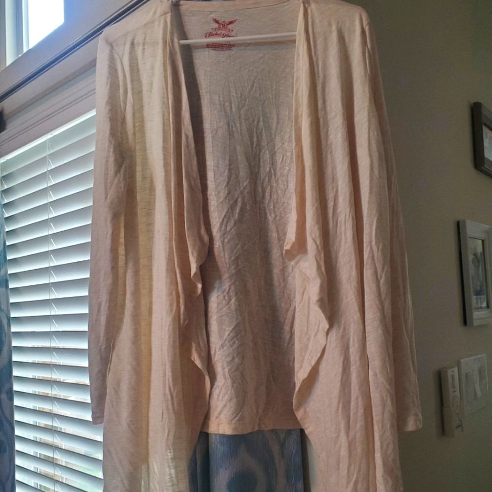 Faded glory ivory womens Lightweight cardigan